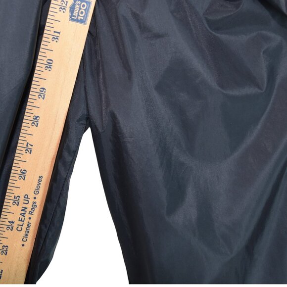 Adidas Vintage 90's Trefoil Nylon Track Pants M 100% Nylon Black White Stripes - Picture 6 of 9